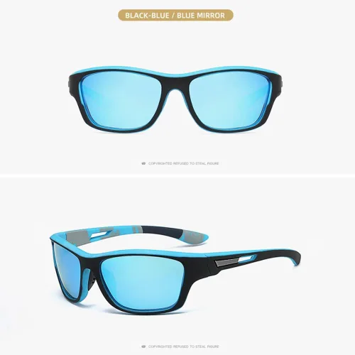 Vista 3 de Gafas de sol cuadradas anti rayos UV, material seguro y resistente para deportes y actividades al aire libre