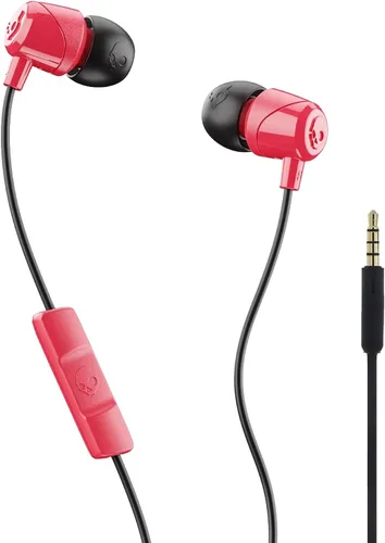Vista 5 de Auriculares Skullcandy Jib con cable y conector AUX de 3.5 mm, con ajuste de aislamiento de ruido, micrófono en línea y control de llamadas y Negro
