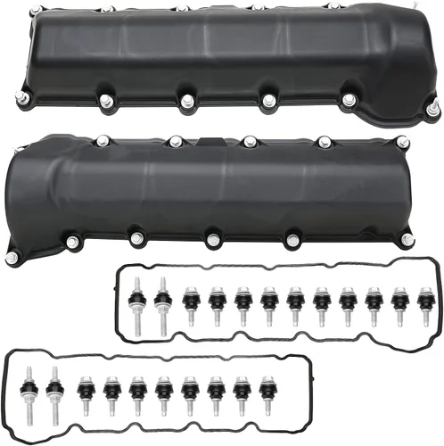 Vista 8 de MITZONE Cubierta de válvula de aluminio compatible con Chrysler Aspen Dodge Dakota Durango Ram 1500 Durango Jeep Commander Grand Cherokee 4.7L