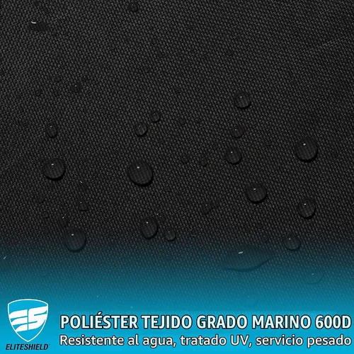 Vista 8 de EliteShield Cubierta Resistente para Barco con T-Top, Se Adapta a Barco de Consola Central de 18 pies a 20 pies de Largo con T-Top Hard-Top Negro