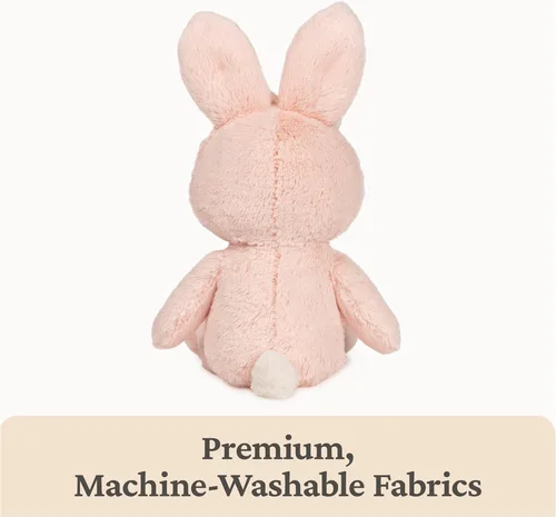 Vista 6 de GUND Baby Peluche de Conejo Sostenible, Animal de Peluche Hecho de Materiales Reciclados, Regalo para Bebés y Recién Nacidos, Rosa/Crema, 13
