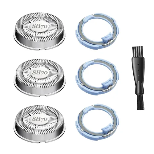 Vista 6 de SH71 Cabezales de repuesto para todas las series 7000 9000 y series 5000 angular, malla de doble anillo para afeitado eficiente, se adapta a