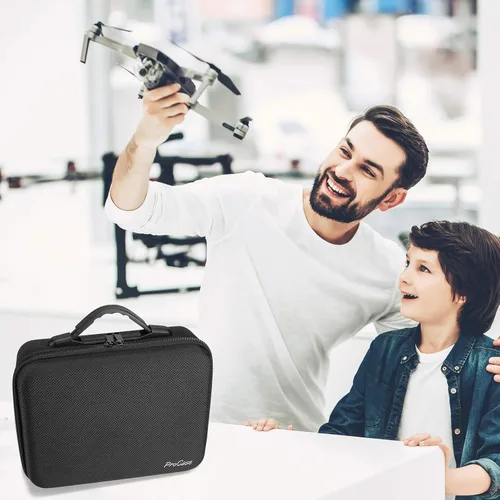 Vista 8 de ProCase Estuche de transporte para DJI Mini 2 DJI Mini 2 Fly More Combo y accesorios, estuche de viaje de almacenamiento duro a prueba de golpes
