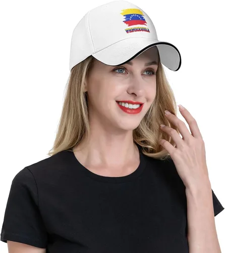 Vista 8 de Gorra de béisbol vintage con bandera venezolana de Venezuela para hombre y mujer