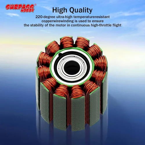 Vista 6 de Surpass C3548 1100KV Motor sin escobillas para aviones RC Ala fija