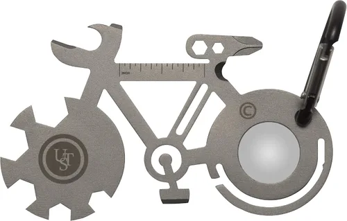 Vista 5 de UST Tool-a-Long - Mosquetones multiherramienta con construcción duradera y compacta de acero inoxidable para senderismo, kayak, campamento, viajes
