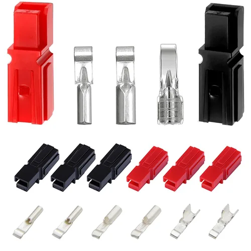 Vista 2 de Kit surtido de conectores de alimentación, terminales de batería de desconexión rápida y terminales modulares (AWG16-20, 15 amperios) - 96 PCS/24