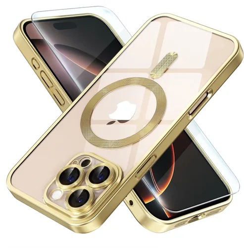 Vista 64 de Misea Funda magnética para iPhone 14 compatible con MagSafe [nunca amarillenta] [protección contra caídas de grado militar] protector completo