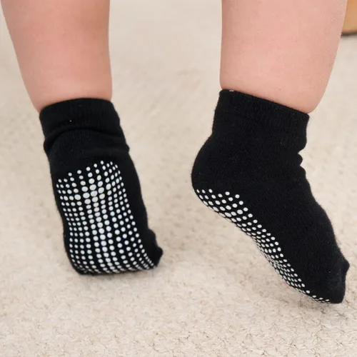 Vista 7 de ZAPLES Calcetines tobilleros antideslizantes para bebés con agarre antideslizante para niños y niñas, corte bajo para bebés y niños pequeños