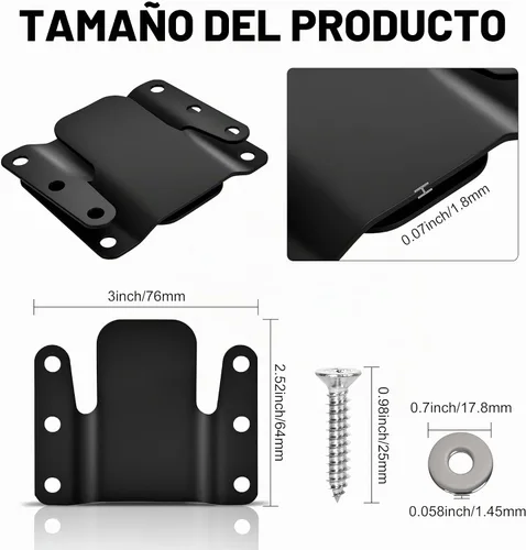 Vista 2 de 4 piezas de sofá seccional universal entrelazado, conectores de sofá seccionales, soporte de conector de sofá