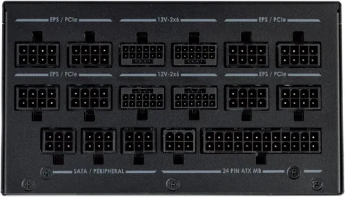 Vista 2 de Silverstone Technology HELA 1300R Platinum ATX 3.0 / PCIe Gen 5 1300W Fuente de alimentación totalmente modular con dimensiones compactas