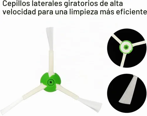 Vista 7 de Piezas de repuesto para aspiradora iRobot Roomba i7 i7+ i2 i3 i3+ i4 i4+ i6 i6+ i8 i8+/Plus j7 j7+ E5 E6 E7, Series I, E y J, 2 juegos de cepillos