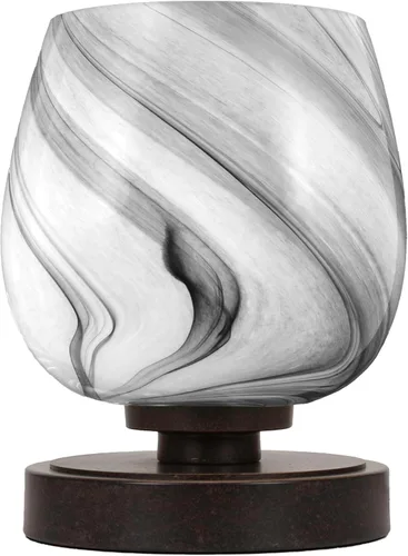 Vista 113 de Luna - Lámpara de mesa con 1 luz en granito oscuro (51-DG-300)