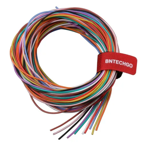 Vista 6 de Cable de batería de silicón de BNTECHGO, calibre 16 AWG, ultraflexible, resistente a temperaturas de 200 °C, 252 hilos de cobre estañado trenzado