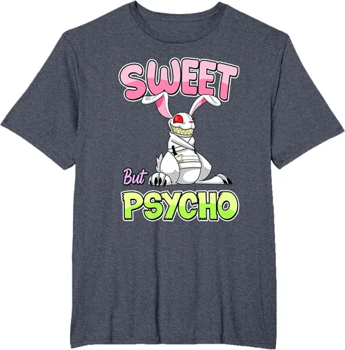 Vista 48 de Sweet But Psycho Shirt Bunny Creepy Gothic Rabbit Funny T-Shirt