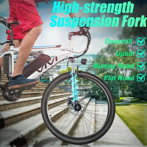 Vista 6 de Vivi Electric Bike for Adults 26 Inch 749W Peak Ebike for Adults Removable 48V Battery, Electric Mountain Bike 21 Speed Gears, Electric Bicycle 20