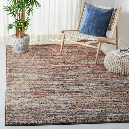 Vista 16 de SAFAVIEH Retro Collection - Alfombra de pasillo de 2 pies 3 pulgadas x 7 pies, marfil y gris, diseño abstracto moderno, no desprende pelusa