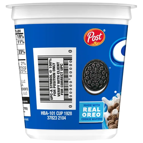 Vista 8 de Post Oreo - Taza de cereales Puff de chocolate, taza de 1 oz (paquete de 12) Taza de cereales individual, desayuno sobre la marcha