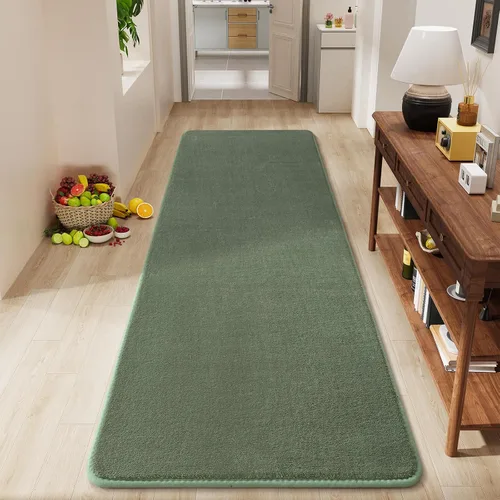 Vista 44 de Amearea Alfombra moderna lavable de 2 x 4 pies, color negro, alfombra de área pequeña para dormitorio, sala de estar, alfombra de espuma