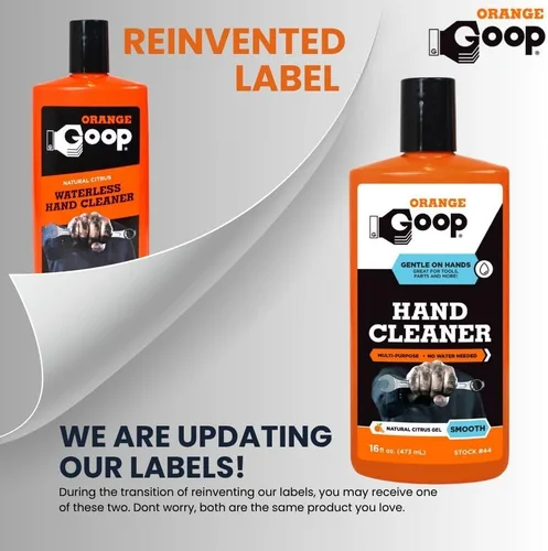 Vista 2 de GOOP Limpiador de manos sin agua multiusos líquido naranja - Botella abatible de 16 oz