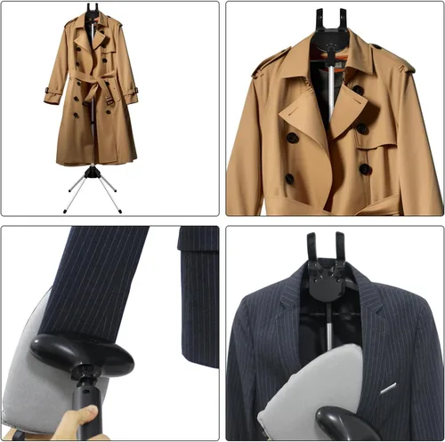 Vista 4 de Colgador de ropa para vaporizar,Estante de vapor para ropa,Estante de vaporizador de ropa de mano,Colgador de ropa para planchar con vapor,Soporte