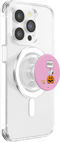 Vista 3 de Peanuts - ¡Snoopy Boo! PopSockets MagSafe PopGrip para iPhone