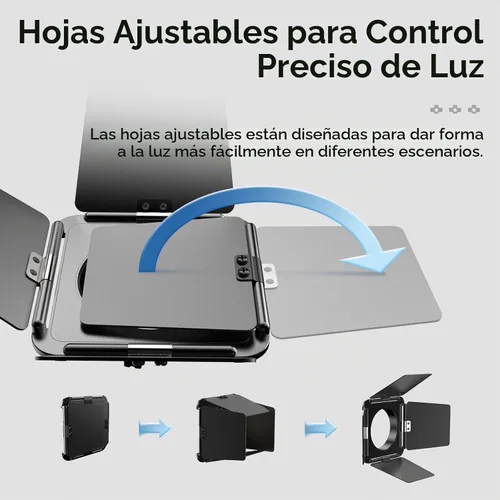 Vista 5 de Bafle de luz de cuatro hojas para Ulanzi LT028 40W COB Light