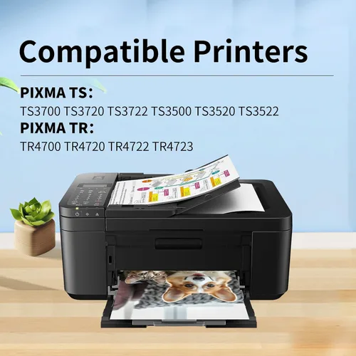 Vista 2 de Paquete combinado de cartuchos de tinta de repuesto 275XL 276XL para Canon 275 y 276, para cartuchos de tinta Pixma TR4720 TS3522 TS3520 TS3720