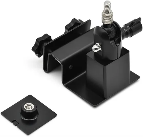 Vista 6 de Holicfun Soporte Universal de Panel Solar para Canalón para Paneles Solares Ring, Arlo, Eufy, Wyze, Reolink y Más (Negro) Fits Ring/Arlo/Eufy/Wyze