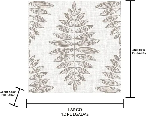 Vista 5 de FloorPops FP3298 Foliage Peel & Stick - Azulejos de suelo adhesivos, neutro