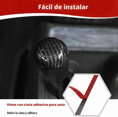 Vista 5 de RT-TCZ para Wrangler JK Cubierta de Manija de Cambio para Jeep Wrangler JK JKU 2011-2017 Accesorios Interiores de Fibra de Carbono 2 piezas