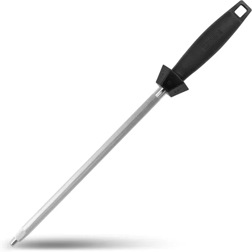 Vista 12 de Acero al carbono profesional para afilar cuchillos, negro, 12 pulgadas (paquete de 2)