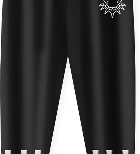 Vista 6 de DJYLBV Boys Superhero Clothes Set 2 Pieces Kids Panther Cartoon Patterns Long Sleeve Tee 4-12 Years