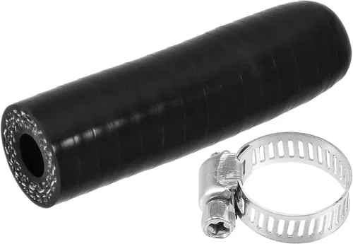 Vista 10 de uxcell 1 Unidades 0.236 in ID silicona refrigerante tapa con abrazadera para calentador de refrigerante derivación vacío puerto de agua negro