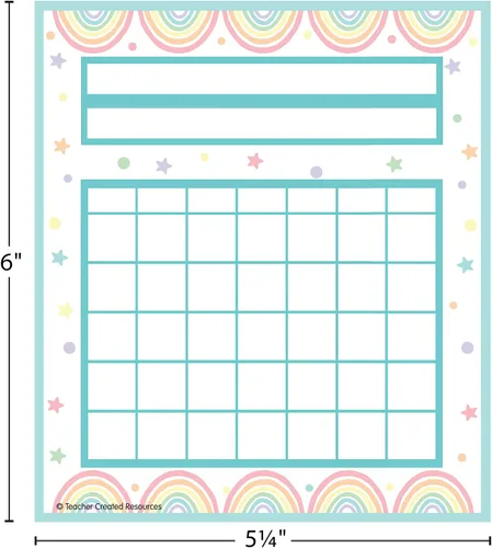Vista 6 de Teacher Created Resources Gráficos de incentivos pop pastel