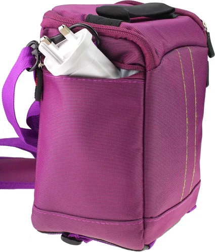 Vista 3 de Navitech Funda de viaje para cámara morada, compatible con Nikon Coolpix P900