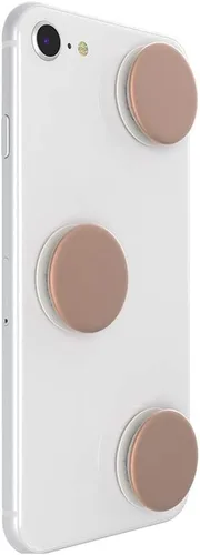 Vista 5 de PopSockets PopMinis: Mini Grips para teléfonos y tabletas (paquete de 3) - Aluminio Oro Rosa