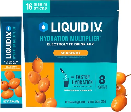 Vista 10 de Liquid I.V. Electrolitos de hidratación, bayas de acai, 16 unidades Scientifically Formulated Clinically Proven Hydration No Artificial
