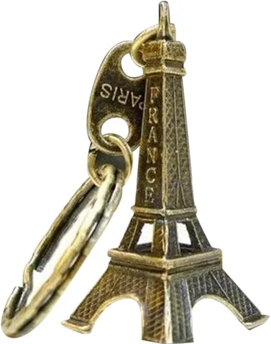 Vista 3 de Wristlet Keychain 3D Cute Tower Paris French Souvenir Adornment Novelty Keychain Other