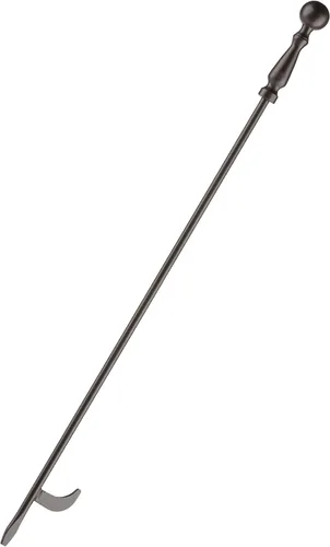 Vista 8 de Uniflame, F-1631, juego de herramientas de chimenea de bronce de 5 piezas con asas de bola