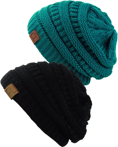 Vista 15 de Gorro a la moda de tejido suave abultado, cálido y elástico de C.C