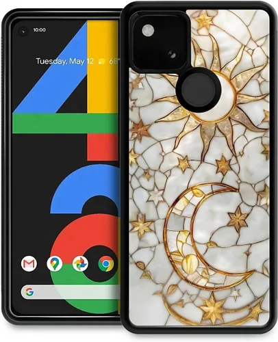 Vista 139 de Compatible con Google Pixel 4A 5G Mobile Case Creative Acrylic Back Panel Silicona Edge Case Slim Protección Especialmente para Google Pixel 4A 5G