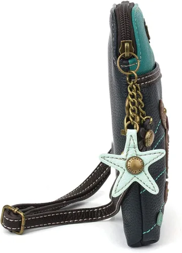 Vista 3 de CHALA Crossbody Cell Phone Purse-Women Canvas Multicolor Handbag with Adjustable Strap