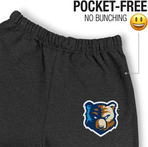 Vista 3 de LOGOVISION Bob Jones University Primary Logo Mens Jogger Sweatpants, Charcoal Heather, Large