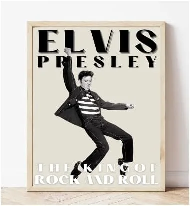 Vista 3 de Elvis Presley - Impresión artística de rey del rock and roll, fotografía vintage en blanco y negro, arte de pared, impresión clásica de movimientos