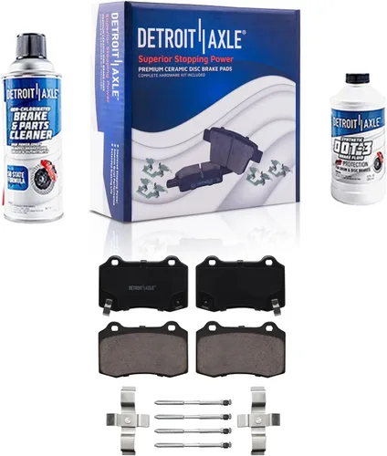 Vista 42 de Detroit Axle - Pastillas de Freno Traseras de Cerámica Izquierda Reemplazo de Pinza para Silverado Sierra Suburban 1500 Tahoe Yukon Escalade ESV EXT
