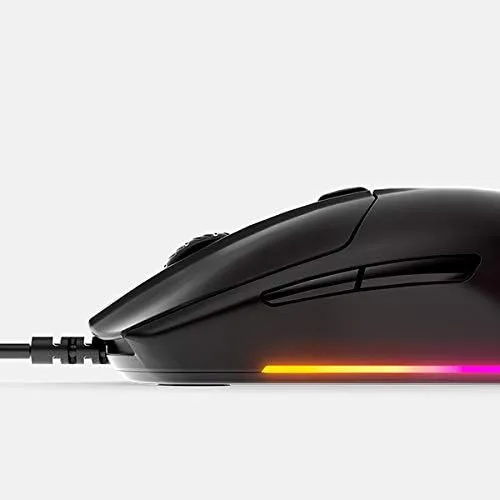 Vista 8 de SteelSeries Rival 3 - Mouse para juegos - Sensor óptico TrueMove Core de 8,500 CPI - 6 botones programables - Botones de gatillo divididos (renovado)