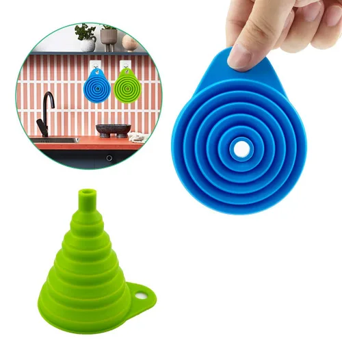 Vista 4 de Embudo plegable para transferencia de líquidos de botella de agua