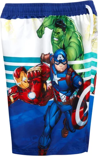 Vista 5 de Marvel Avengers Boys Swim Trunks Spider-Man, Captain America Swimsuit UPF 50+ Quick Dry Bathing Suit for Boys (2T-12)