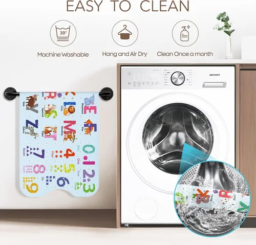 Vista 6 de SHUCHING Tapete de baño para bebé antideslizante de 40 x 16 pulgadas, tapete de baño para niños, sin moho, tapete de ducha antideslizante para baño